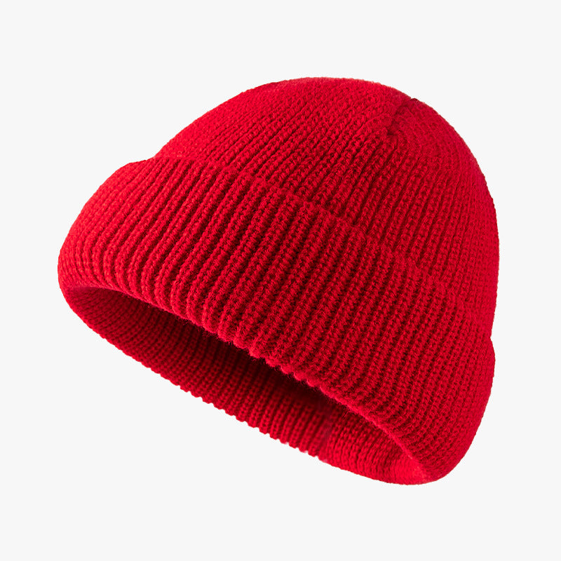 Wholesale Autumn and Winter Knitted Hats Woolen Hats Warm and Brimless Cold Hats